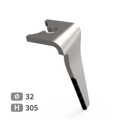 Dent carbure pour herse droite Breviglieri E0100130 adaptable