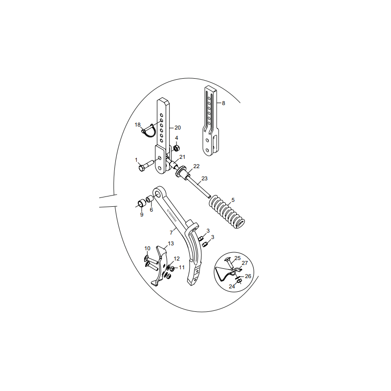 Support efface trace Maschio Gaspardo G19204550R