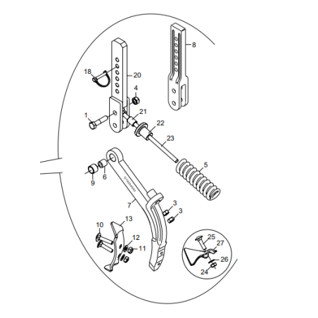 Support efface trace Maschio Gaspardo G19204550R