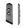 Pointe carbure droite adaptable pour charrue Rabewerk réf MP 332