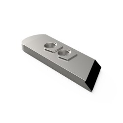 Pointe carbure gauche adaptable pour charrue Rabewerk réf MP 332 L