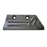 Soc carbure droite adaptable pour charrue Kuhn Huard réf 631102
