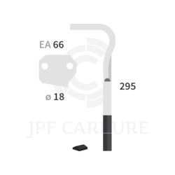 Dent de herse rotative droite adaptable pour herse Agram réf 47