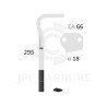 Dent de herse rotative gauche adaptable pour herse Agram réf 47