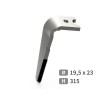 Dent de herse rotative gauche adaptable pour herse Alpego réf PRODUIT ADAPTABLE D05651