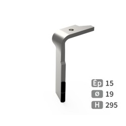 Dent de herse rotative gauche adaptable pour herse Amazone réf 9510120