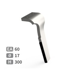 Dent de herse rotative droite adaptable pour herse Breviglieri réf 0088310