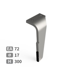 Dent de herse rotative droite adaptable pour herse Celli réf KR622031D