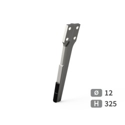 Dent de herse rotative gauche adaptable pour herse Eberhardt réf 300327