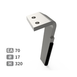 Dent de herse rotative droite adaptable pour herse Falc réf 540129