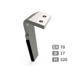 Dent de herse rotative gauche adaptable pour herse Falc réf 540130