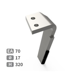 Dent de herse rotative droite adaptable pour herse Falc réf 540129