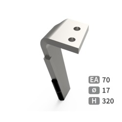 Dent de herse rotative gauche adaptable pour herse Falc réf 540130