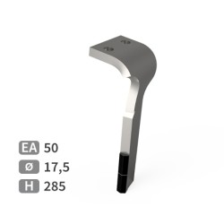 Dent de herse rotative droite adaptable pour herse Falc réf 512075