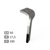Dent de herse rotative droite adaptable pour herse Falc réf 512075