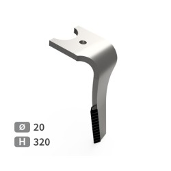 Dent de herse rotative droite adaptable pour herse Horsch réf 00384026