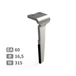 Dent de herse rotative droite adaptable pour herse Howard réf 185506V