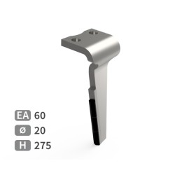 Dent de herse rotative droite adaptable pour herse Howard réf 185599V