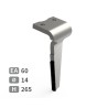Dent de herse rotative droite adaptable pour herse Howard réf 182938V