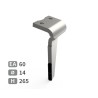Dent de herse rotative droite adaptable pour herse Howard réf 182938V