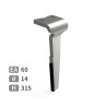 Dent de herse rotative droite adaptable pour herse Howard réf 182940V