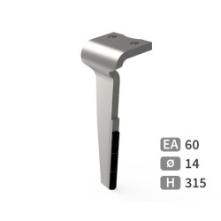 Dent de herse rotative gauche adaptable pour herse Howard réf 182939V