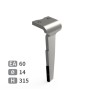Dent de herse rotative droite adaptable pour herse Howard réf 182940V