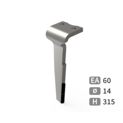 Dent de herse rotative gauche adaptable pour herse Howard réf 182939V