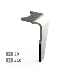 Dent de herse rotative droite adaptable pour herse Kuhn réf K2501130