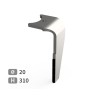 Dent de herse rotative droite adaptable pour herse Kuhn réf K2501130