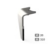 Dent de herse rotative gauche adaptable pour herse Kuhn réf K2501120