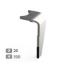 Dent de herse rotative droite adaptable pour herse Kuhn réf K2501130