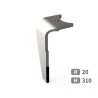 Dent de herse rotative gauche adaptable pour herse Kuhn réf K2501120