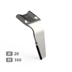 Dent de herse rotative droite adaptable pour herse Kuhn réf 52620400