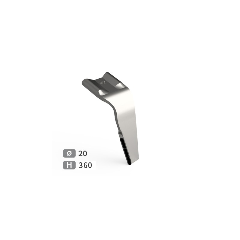 Dent de herse rotative droite adaptable pour herse Kuhn réf 52620400