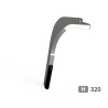 Dent de herse rotative gauche adaptable pour herse Lemken réf 33710010