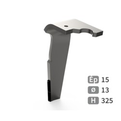 Dent de herse rotative gauche adaptable pour herse Maschio Gaspardo réf M36100367R