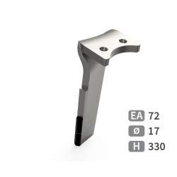 Dent de herse rotative gauche adaptable pour herse Niemeyer réf 34825