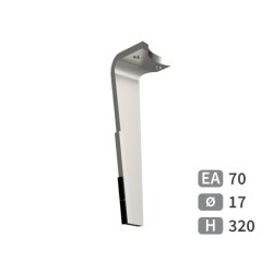 Dent de herse rotative gauche adaptable pour herse Rabewerk réf 8423.18.03