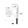 Dent de herse rotative droite adaptable pour herse Regent réf EB8300013