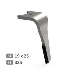 Dent de herse rotative droite adaptable pour herse Sulky réf 980320