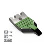 Soc carbure adaptable pour déchaumeur Goizin réf 70050