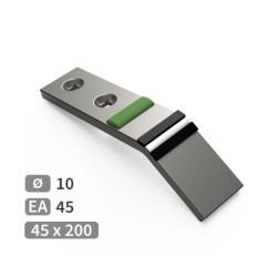 Plaque Rollflex adaptable pour déchaumeur Horsch réf 34265006