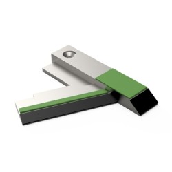 Lame carbure droite adaptable pour décompacteur Agrisem réf 1510212