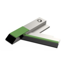 Lame carbure gauche adaptable pour décompacteur Agrisem réf 1510211