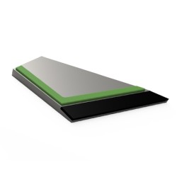 Aileron droit à souder carbure adaptable pour déchaumeur Perrein