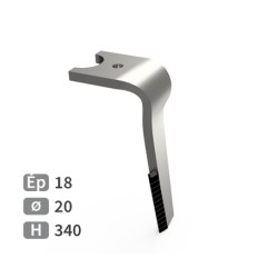 Dent de herse rotative droite adaptable pour herse Kuhn réf K2507070