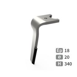 Dent de herse rotative gauche adaptable pour herse Kuhn réf K2507080
