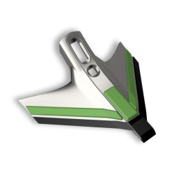 Aileron triangulaire carbure et rechargement adaptable pour déchaumeur Howard