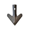 Aileron triangulaire carbure adaptable pour déchaumeur Kuhn réf H2243170
